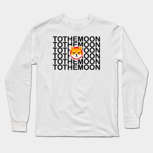 Shiba Inu Coin To The Moon Long Sleeve T-Shirt